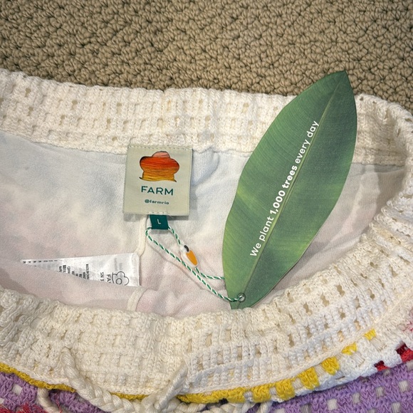 NWT FARM Rio crochet shorts! - Picture 7 of 7
